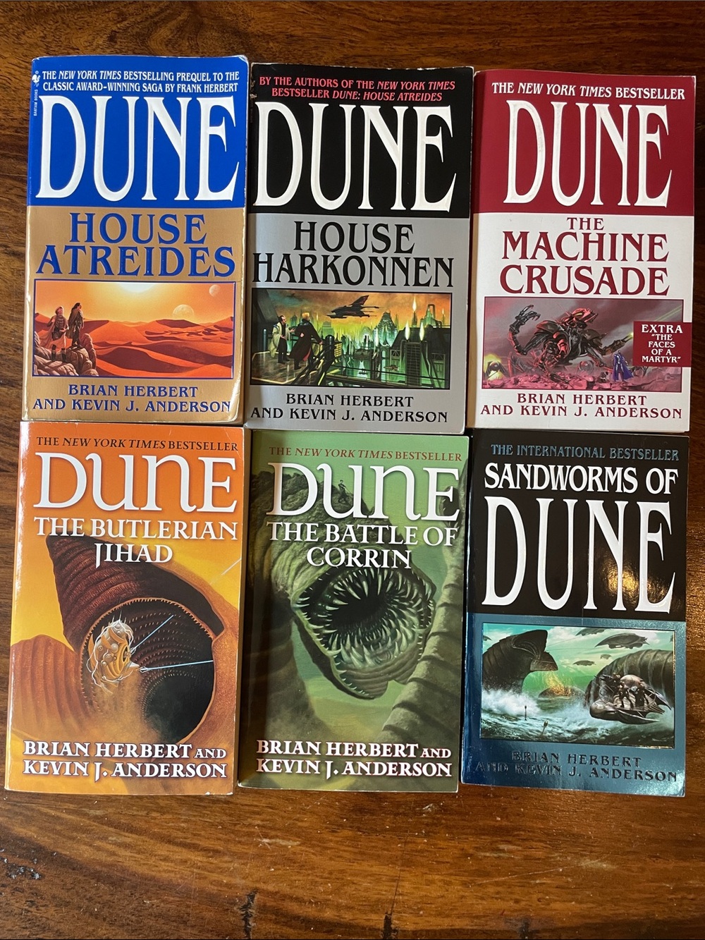 6 DUNE Series Bundle Lot Paperback Books by Brian Herbert & Kevin J. Anderson